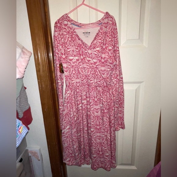 Mini Boden Twirly Ballerina Dress (pink) - Picture 5 of 6